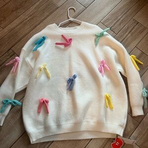 NWT CIDER BOW SWEATER